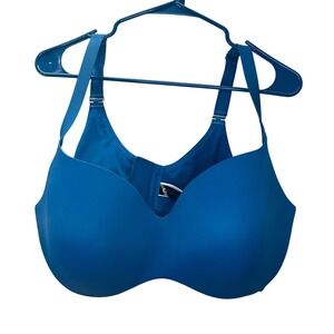 City Chic Smooth & Chic T-Shirt Bra Teal Blue Underwire Plus Size 42H